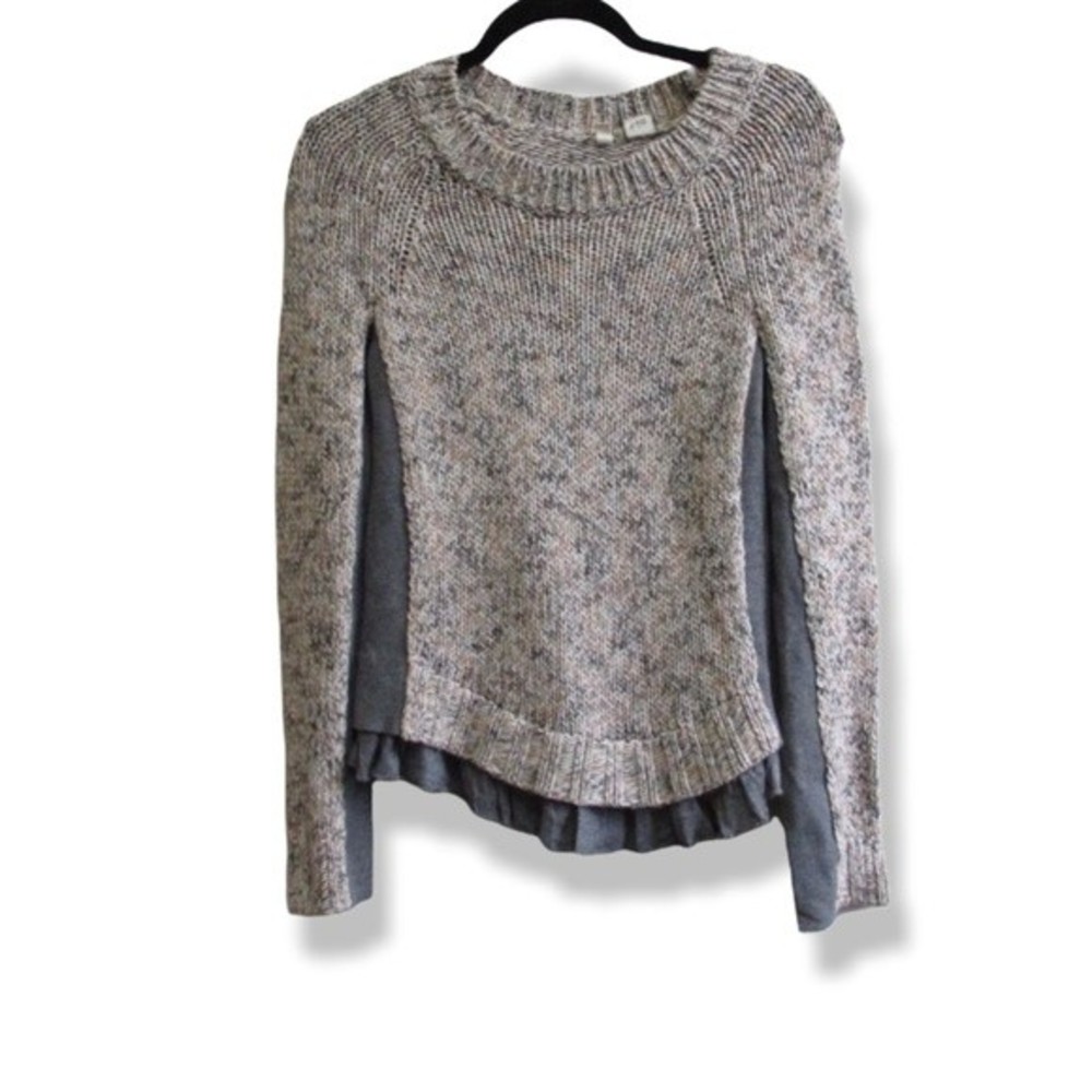 Moth Knit Sweater With Ruffles size medium.
